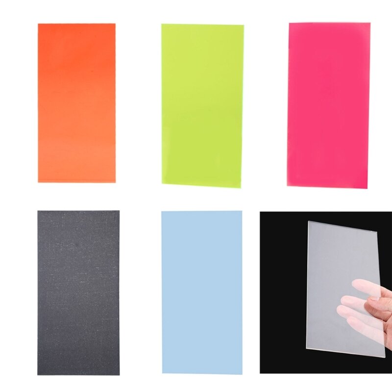 10×20cm Board Colored Acrylic Sheet DIY Toy Accessories Model Making