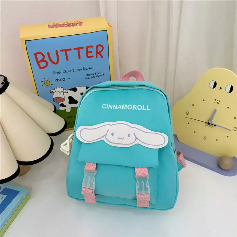 Sanrio-mochila escolar con estampado de dibujos animados para niños, morral escolar con estampado de Cinnamoroll, Babycinnamoroll, informal, M