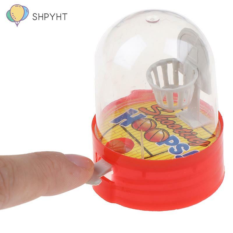 Mainan bola basket tembak Mini, mainan genggam bola jari untuk anak-anak