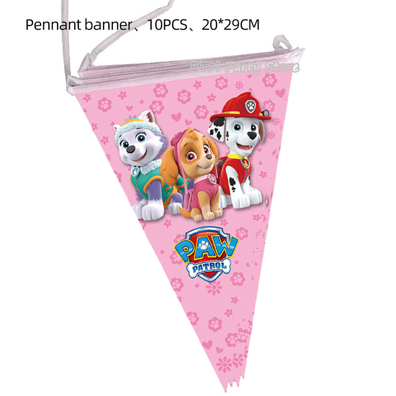 PAW Patrol Skye-Decoración de fiesta de cumpleaños para niños y niñas, suministros de eventos, máscara de globo de papel de aluminio de látex, reloj de proyección de regalo