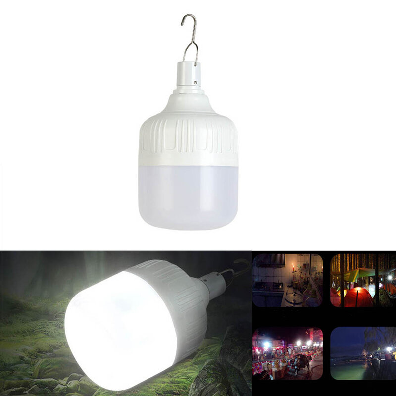 Lanterne LED Portable Rechargeable, 30/50/80/100W, lumière d'urgence, éclairage d'extérieur pour Camping, Patio, porche, jardin