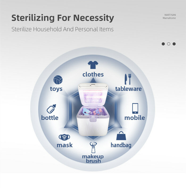 Peralatan mini pertanian pengering sikat gigi sterilisasi portabel botol bayi pengering makanan bayi kotak pensteril uv pengisi daya