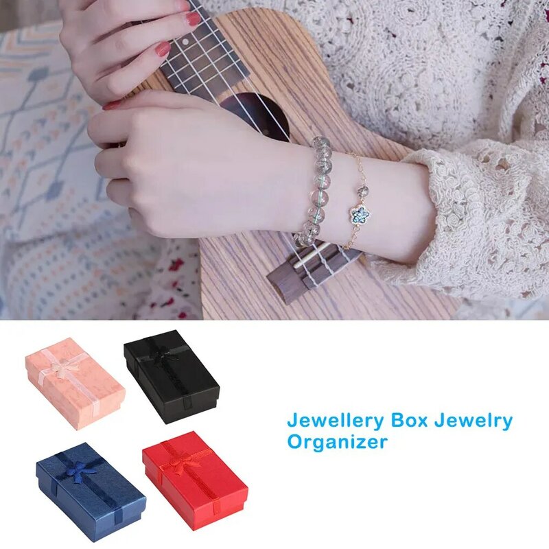 Jewelry Boxes Paper Package Storage Carrying Box For Necklaces Bracelets Earrings Packing Wedding Gift Present