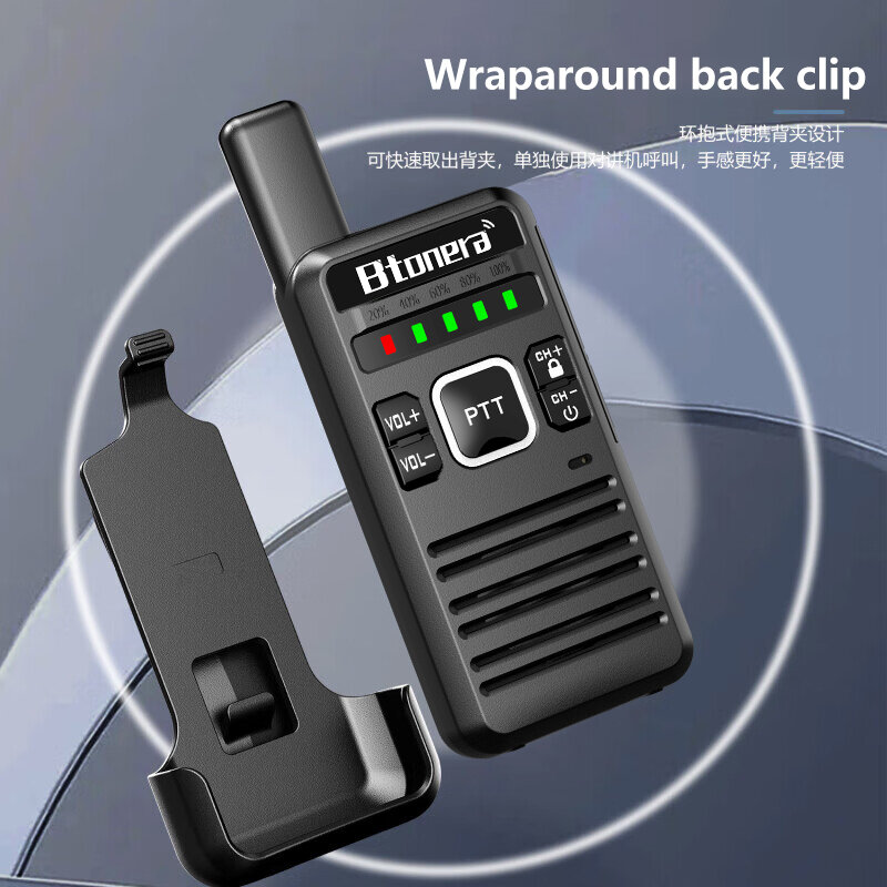 Mini Walkie Talkie BTONERA BT68 Portable Two Way Radio Portable Radio Communicator Walkie-Talkies 1 or 2 PCS for Hotel Hunting