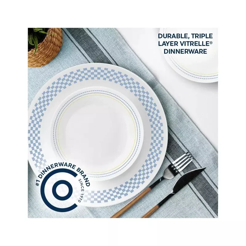 Corelle Amelia Dinnerware Set, Serve 4, 12 pcs