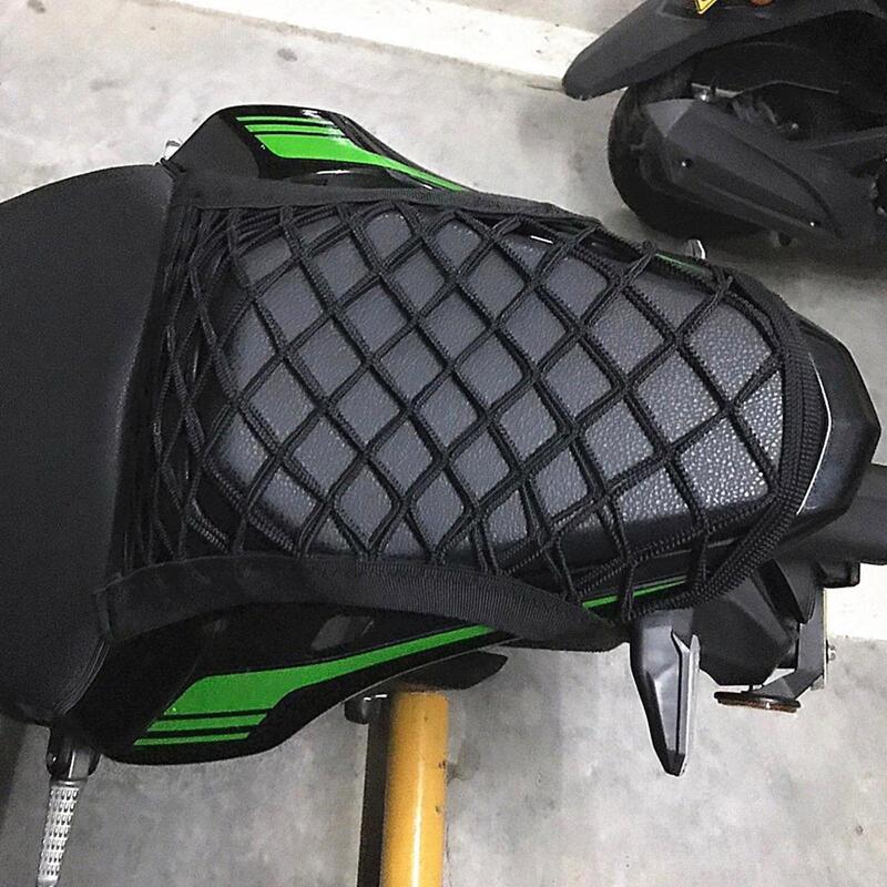 Tas Bagasi Penyimpanan Helm Sepeda Motor Bagasi Net Hook Hold Bag Kargo Sepeda Skuter Mesh Tangki Bahan Bakar Bagasi Equipaje