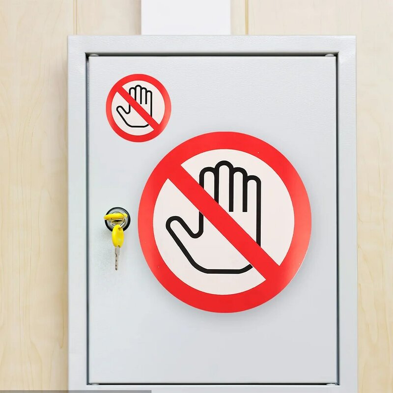 Niet Aanraken Borden Veiligheidslabels Sticker No Touch Sign Signss Not Waarschuwing Stickers Borden Auto Veiligheid Lijm Voorzichtigheid