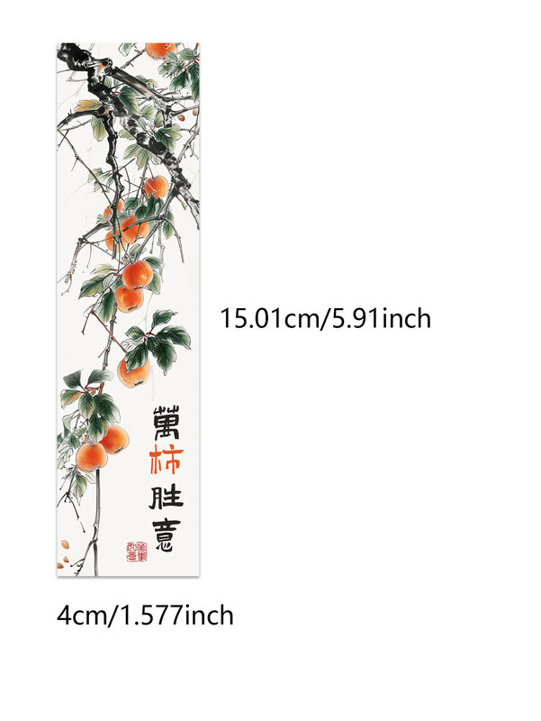 30 stücke glückliche Lesezeichen mit chinesischen Feng Shui Frucht homophone Segen Worte dekorative Lesebücher Notizbuch Mark Karten