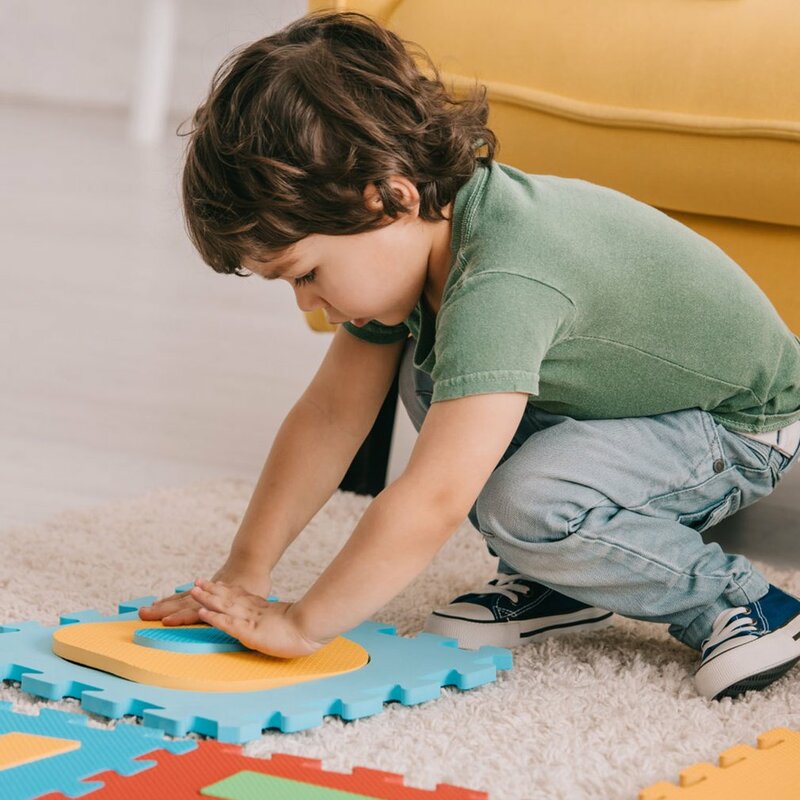 Детский коврик-головоломка, 36 шт., обучающий коврик с A-Z и цифрами 0-9, игровой коврик, защитный пенопластовый коврик для младенцев и детей 5X5 см