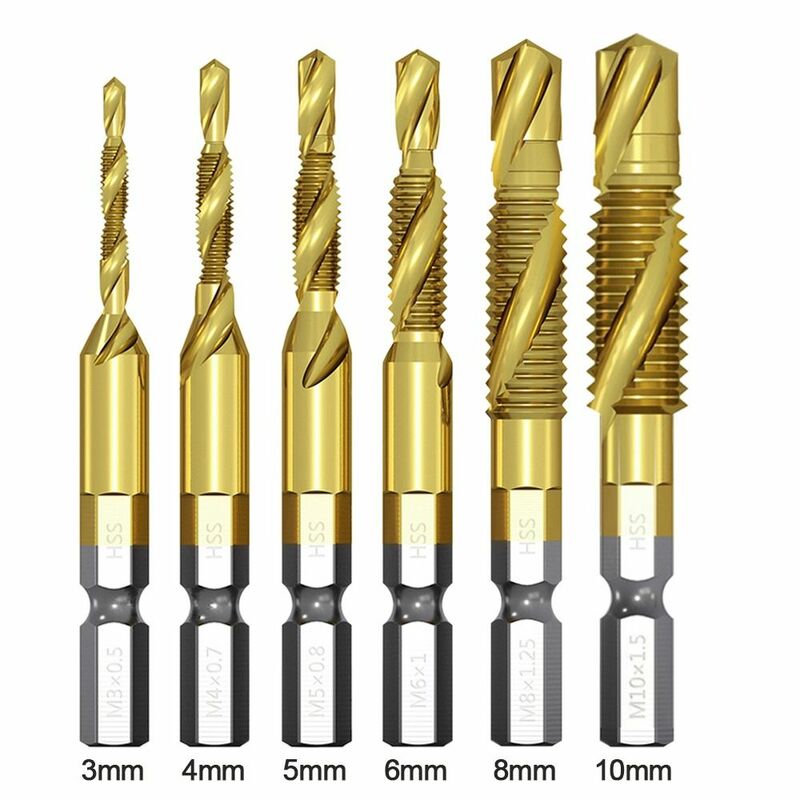 HSS Tap Drill Bit utile spirale Gold Shank Tap Drill Bit s Tap Drill Bit s utensili manuali