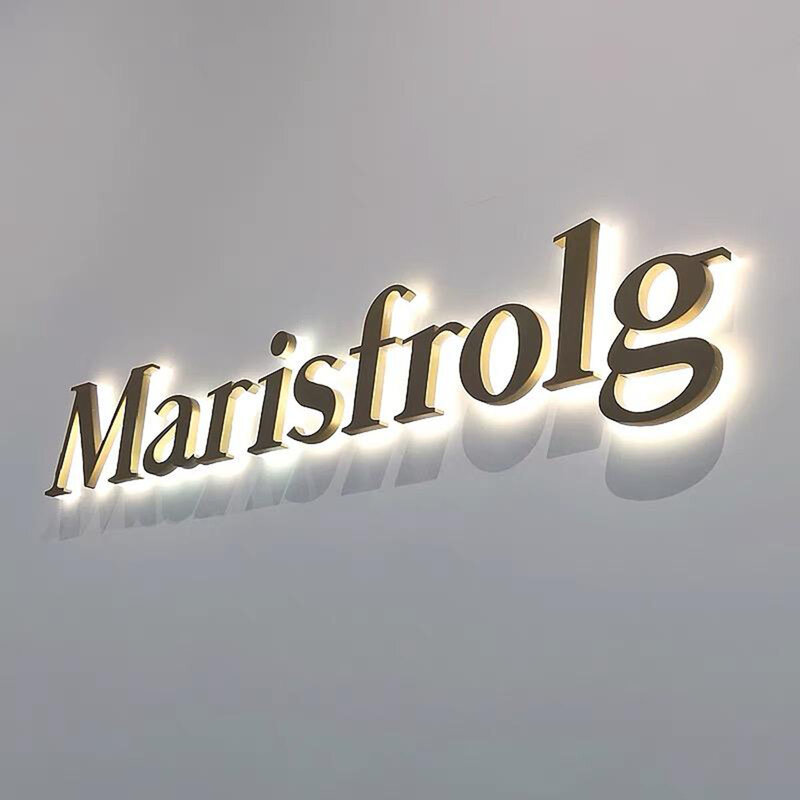LED Light Character 3d Logo Acrylic Channel Sign Outdoor Company Indoor Wall Decor Lettering