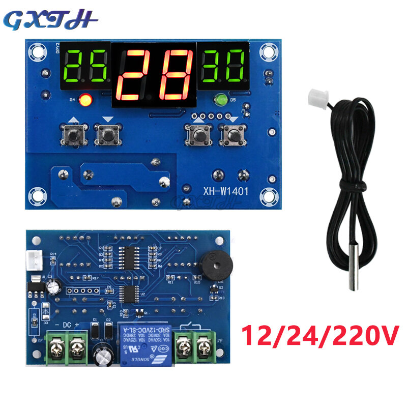 Intelligent Digital Display Thermostat Temperature Controller Cooling Heating Dual-mode Three-window Synchronous Display
