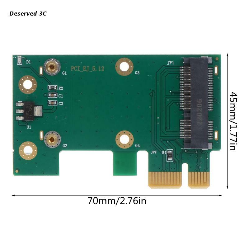 R9CB PCI- Express WIFI สีเขียว Edition PCIE Mini PCIE ไรเซอร์การ์ด