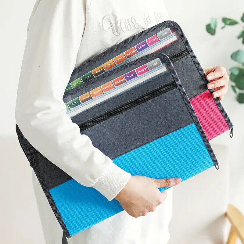 High Quality Waterproof Deposit Bag Envelope Pouch File Container Document Holder Man Zippered Folder Bag