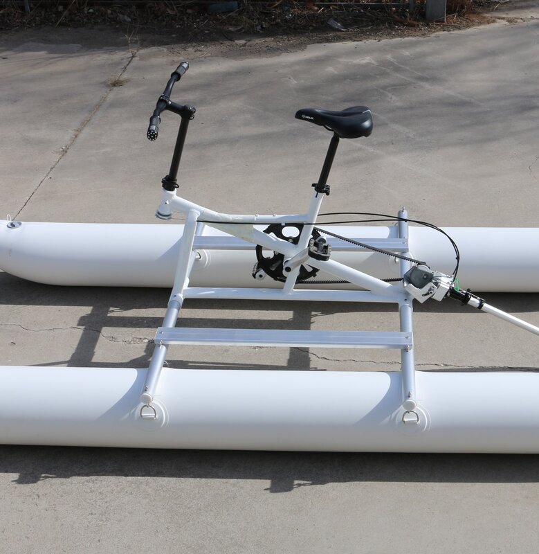 Новый двойной понтон из ПВХ с устойчивостью к ветру и волнам, легкий водный велосипед из алюминиевого сплава