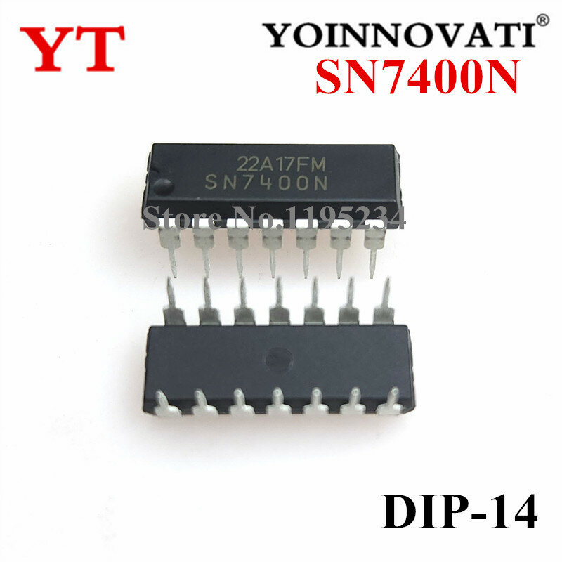 SN7400N SN7400 7400N DIP14 IC, 10 unidades