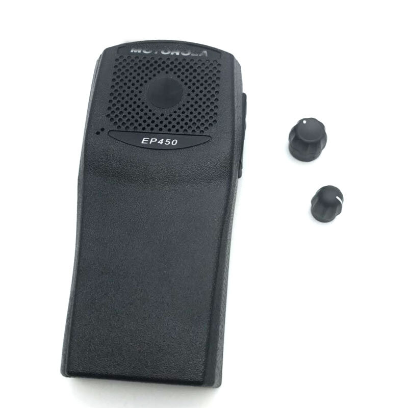 Front Casing Shell Repair Housing Cover Case with Knobs Replacement for Motorola EP450 Walkie Talkie Two Way Radio Accessories