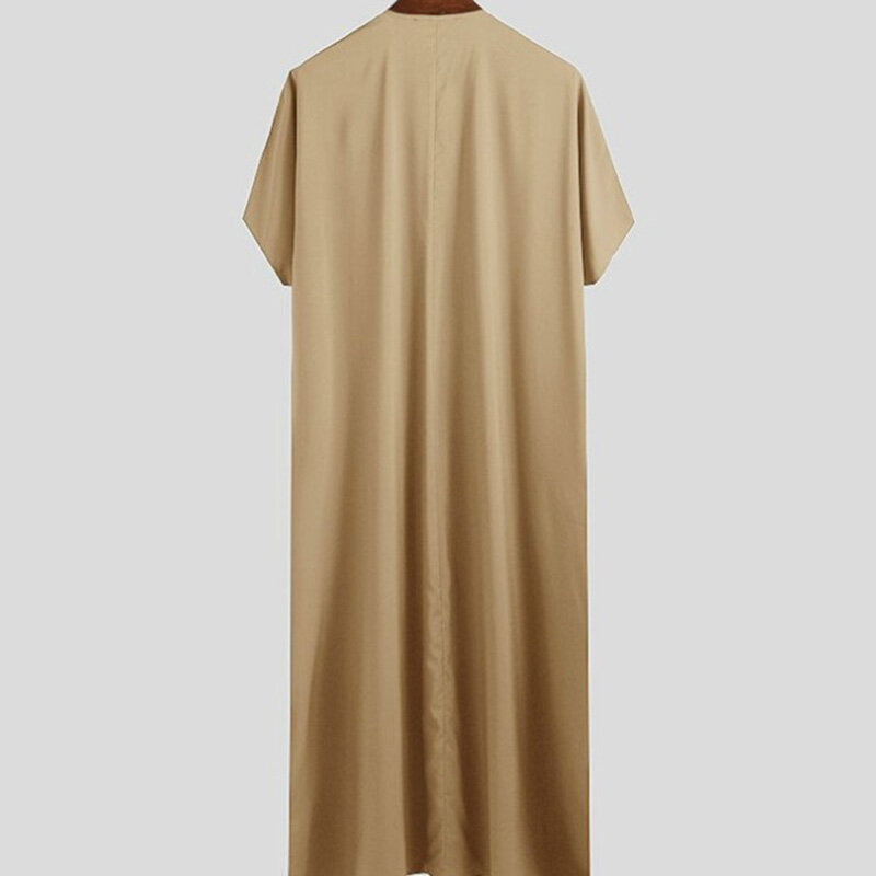 2024 nuovi uomini musulmani mediorientali arabi Dubai Dress Robe manica corta abito di lusso Pakistan marocchino musulmano abbigliamento uomo