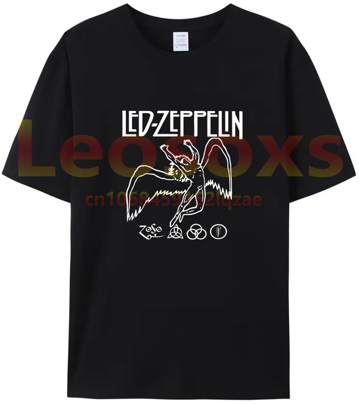 2024 Led Men's Trend PrintedT-Shirt World Zeppeli Women's Pure Cotton High Quality Summer Short Sleeves