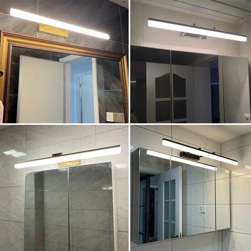 Retractable  Led Wall Lamps Golden Black White Chrome  Interior Wall Sconces Waterproof Fog Bathroom Closets Aluminum Luminary