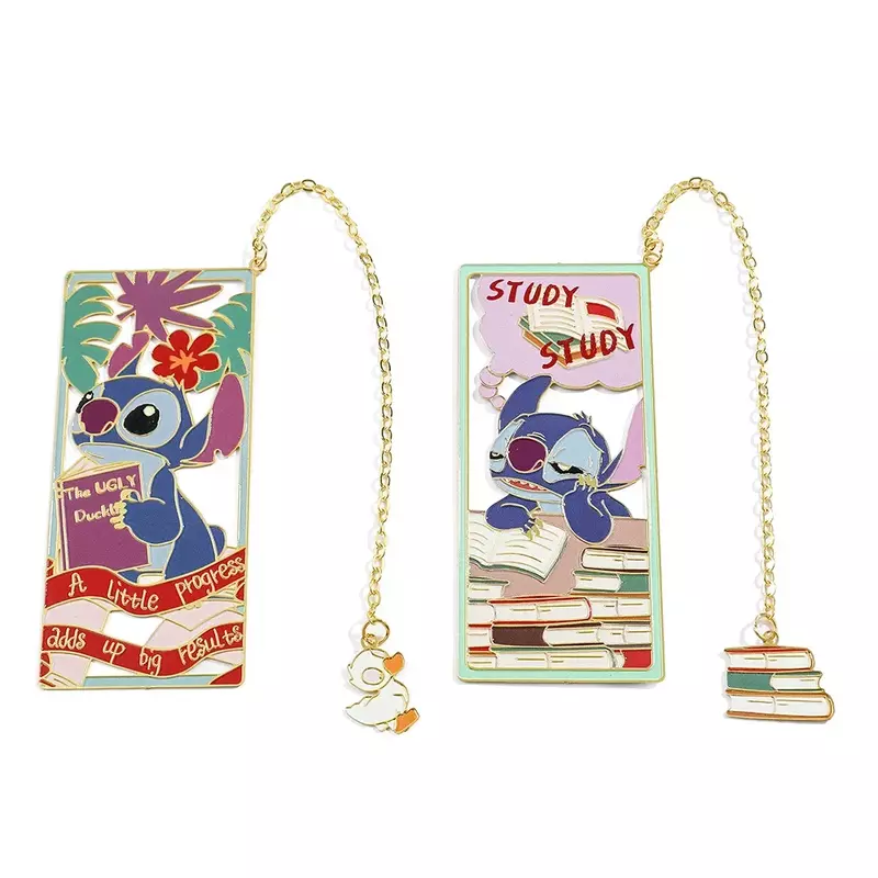Cartoon Disney Creative Stitch Metal Bookmark for Book Lovers Women Men Kids Fans Collection Graduation Back To School Gifts