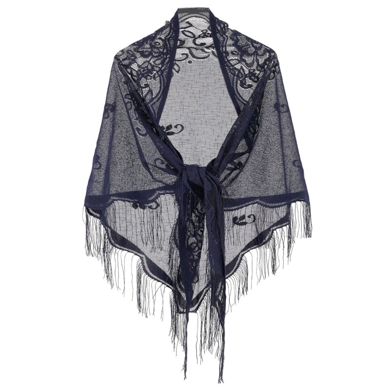 Classical Floral Pattern Woman Shawl for Spring Summer Outdoor Sunproof