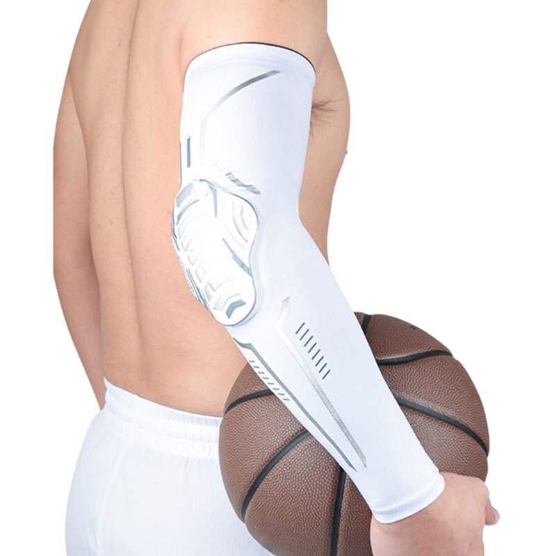 通気性のあるアーム肘パッドクラッシュプルーフスポーツコンプレッションアーム肘アームウォーマーパッド