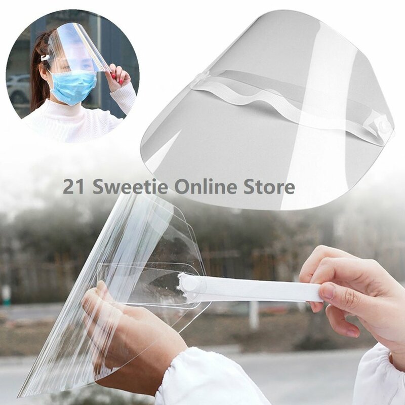 Visiera protettiva Anti-saliva maschera trasparente Anti-fumo maschera da cucina Antifog occhiali protezione integrale viso animale domestico ecologico