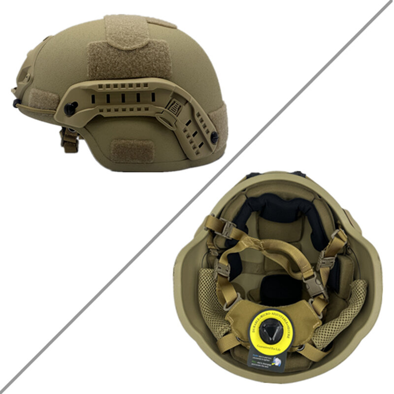 MICH Tactical Anti riot and Anti Impact Helmet High Quality Fiberglass Army Outdoor Training Helmet Protector Wendy Lining