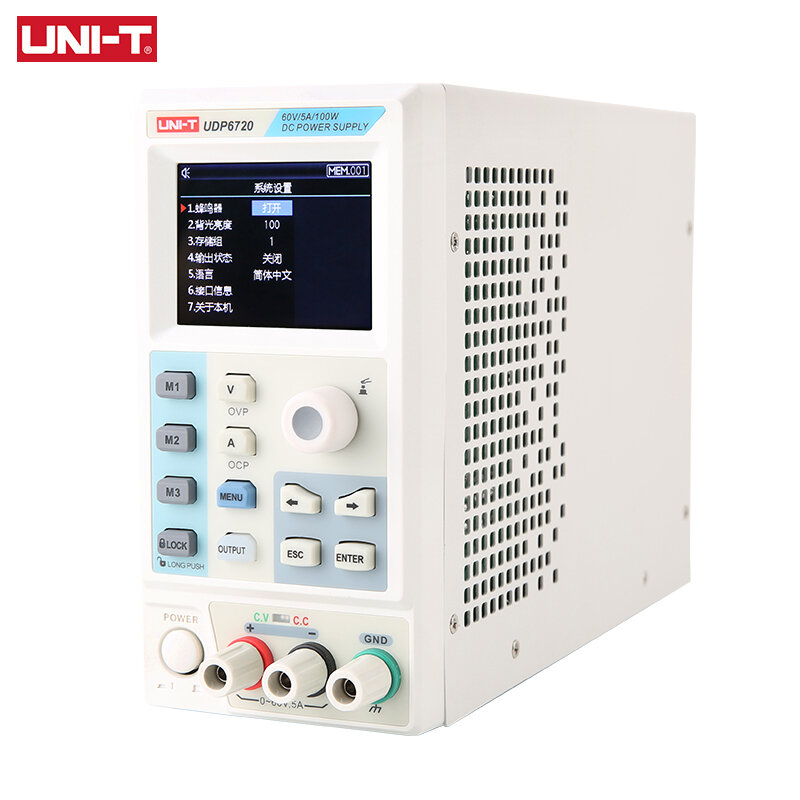 UNI-T DC 전원 공급 장치, UDP6720 UDP6721 안정기 스위칭 전원 공급 장치, 60V 5A 전압 전류 조정기, AC 220V 110V 입력