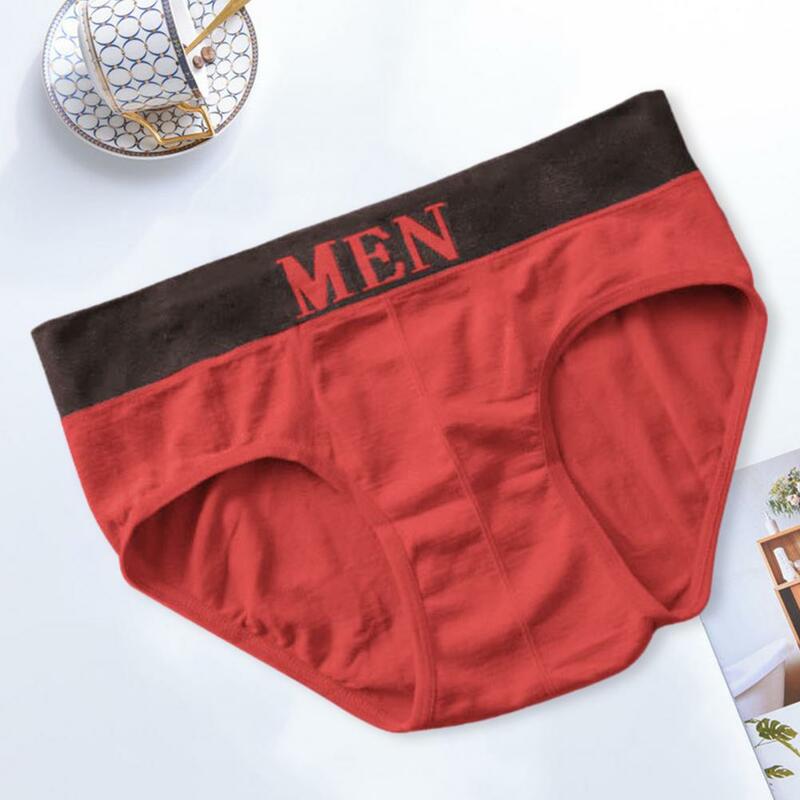 Quick Dry Men Underpants Soft Breathable Men's Mid Waist Underpants with Seamless Design Elastic Waistband Quick Dry Anti-septic