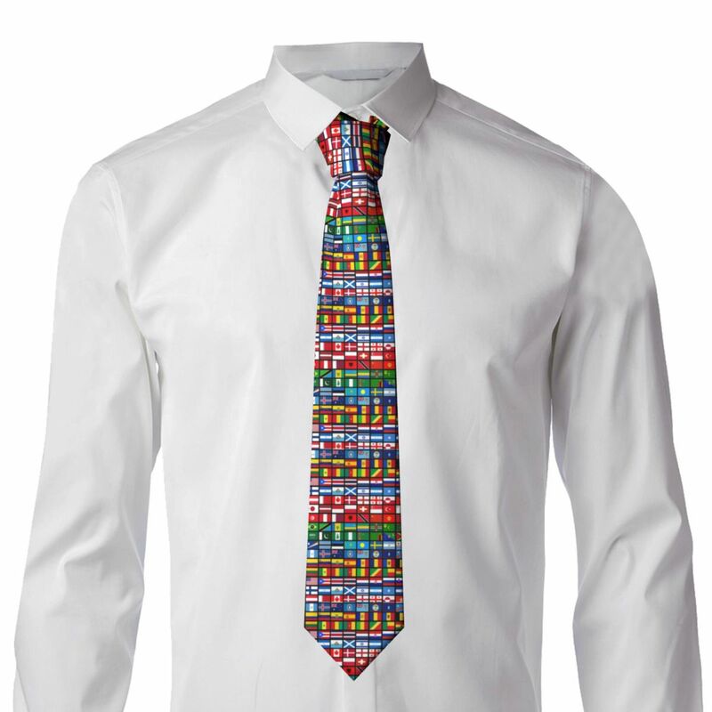 Formalne ponad 90 flag krajów świata krawat na tradycyjna weselna krawaty męskie