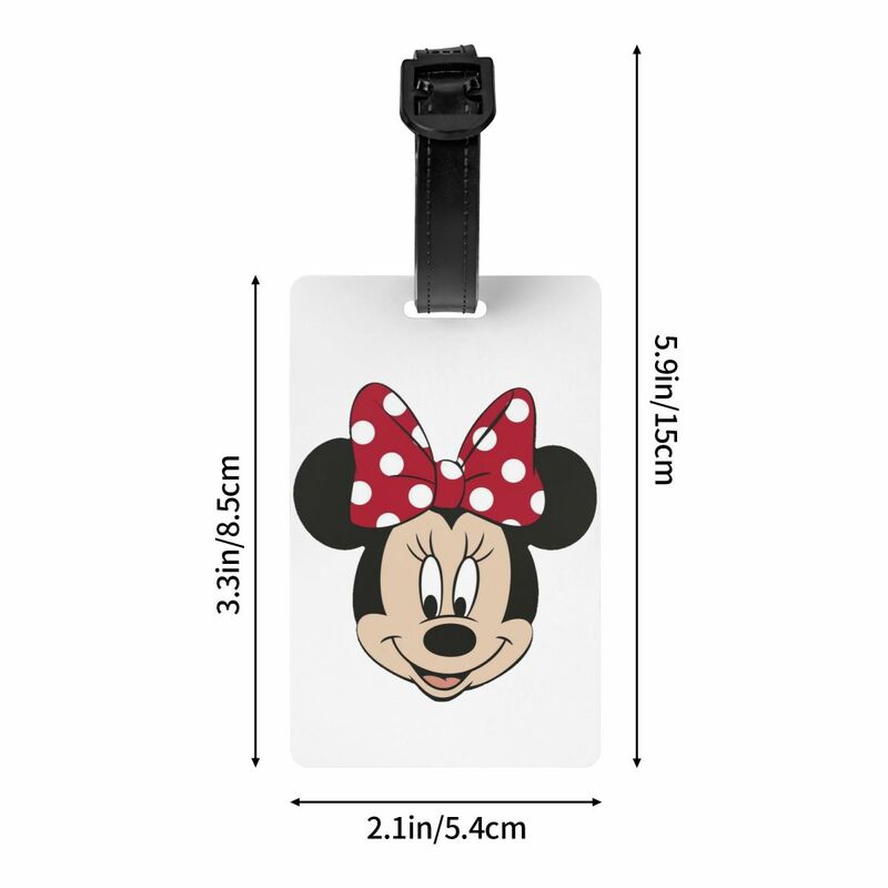 Custom Mickey Mouse Luggage Tags for Suitcases Privacy Cover Name ID Card