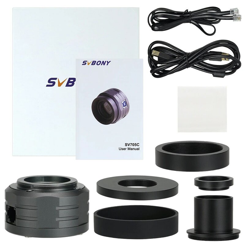 SVBONY SV705C kolorowa kamera planetarna/IMX585/ EAA/ USB3.0 księżycowy obraz słoneczny 8,3 mp brak świecenia wzmacniacza z niskim szumem odczytu 6,5e ~ 0,7e
