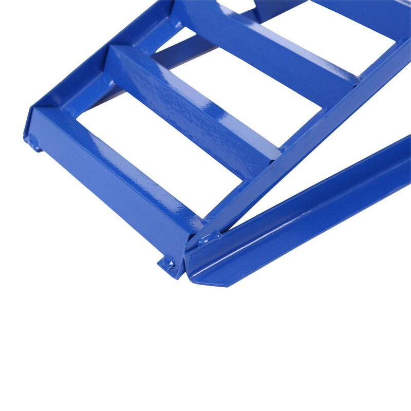 Samger 2pcs/1 paio di rampe per auto pesanti in acciaio 900mm di lunghezza antiscivolo rampa di lavoro 2Ton manutenzione attrezzatura di sollevamento strumenti di sollevamento blu
