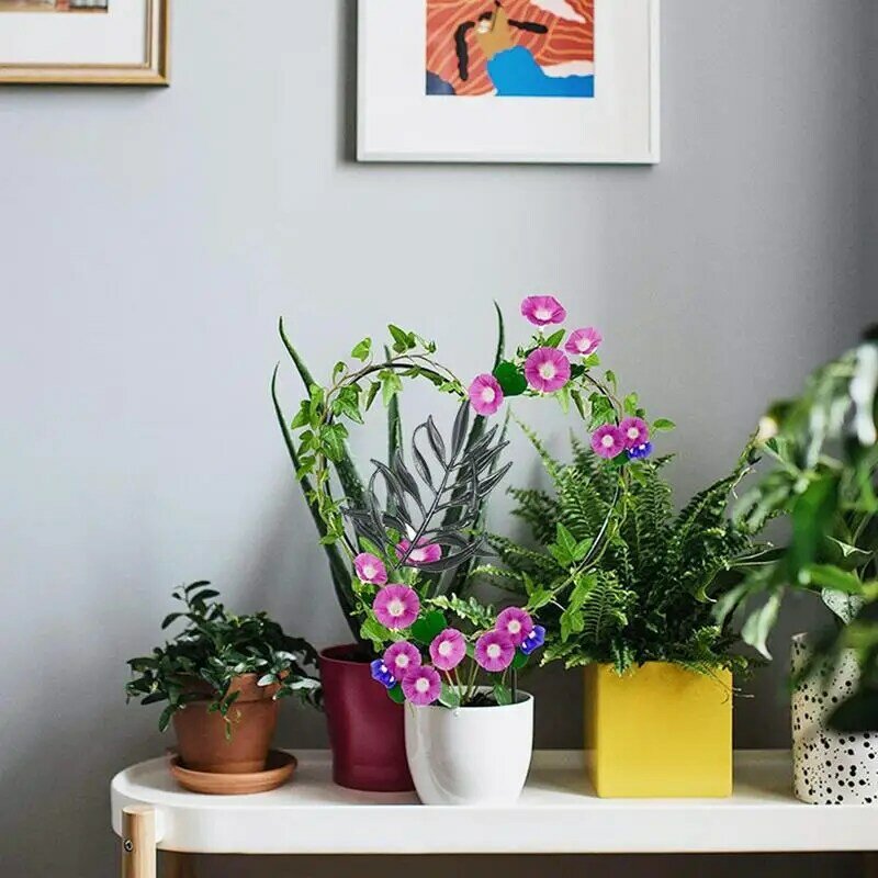 Treliça de suporte a plantas ao ar livre, rosa em vaso, moldura decorativa para escalar plantas e flores, decoração do jardim