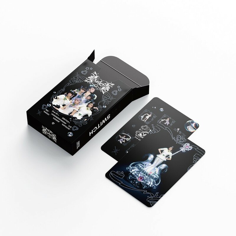 Kpop IVE 박스 카드 앨범 IVE 스위치 포토카드, 하이 퀄리티 HD 사진, 한국 스타일 로모 카드, 팬 컬렉션 선물, 세트당 55 개