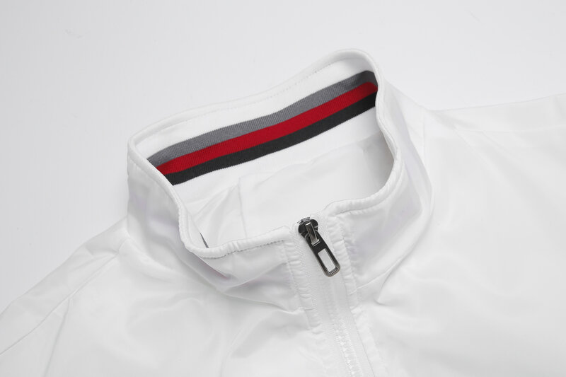 Летняя новая мужская куртка 2024, удобная уличная модная куртка, ультратонкая мужская куртка на молнии с спортивным воротником