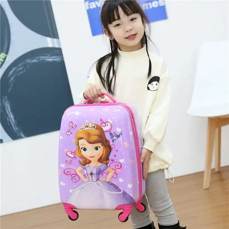 18 cal Disney podróży walizka na kółkach kreskówki torby podróżne dla dzieci rolling bagaż podręczny ons kabiny bagaż na kółkach