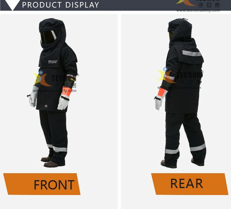 43 cal Arc Flash Suit NFPA 70E HRC4 protezione elettrica abbigliamento tuta ad arco