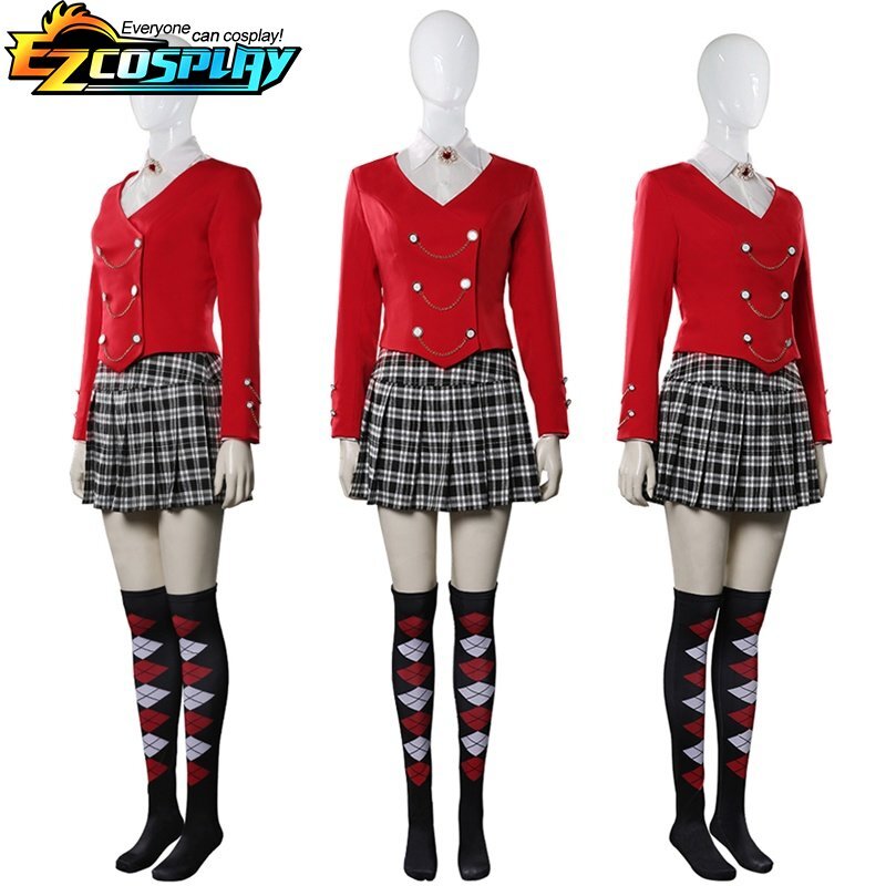 Disfraz de brezo Chandler de la película Musical, vestido de noche, uniforme escolar