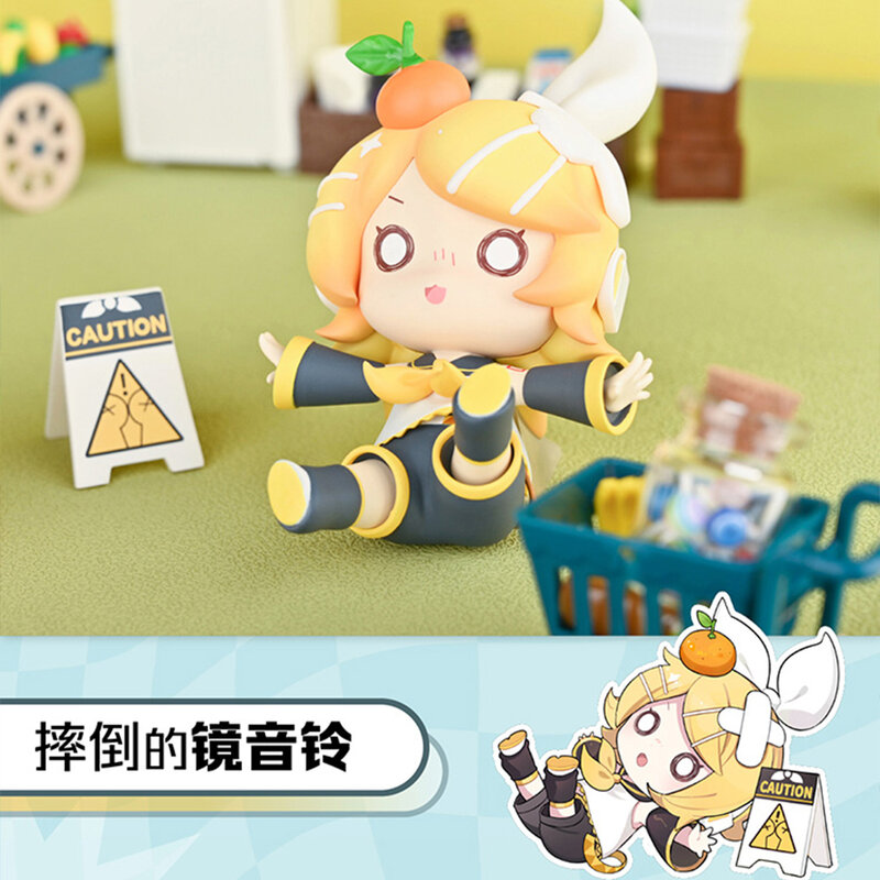Spadające Hatsune Miku tajemnicze pudełko Miku pudełko z niespodzianką VOCALOID Model postaci z Anime dziewczyny Fufu figurka lalka ozdoby akcji figurki zabawki