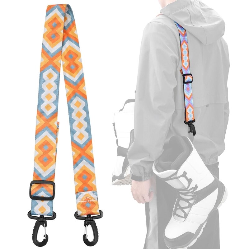 Snowboard Boot Strap Adjustable Cushioned Ski Slings Strap for Men Women