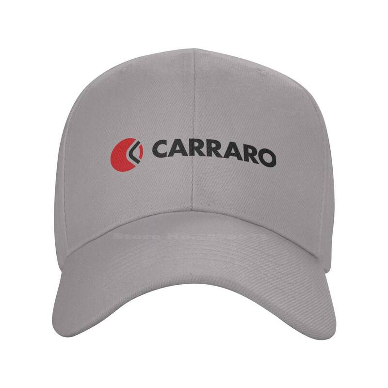 Carraro Group Logo Print Grafik Casual Denim Cap Strick mütze Baseball mütze