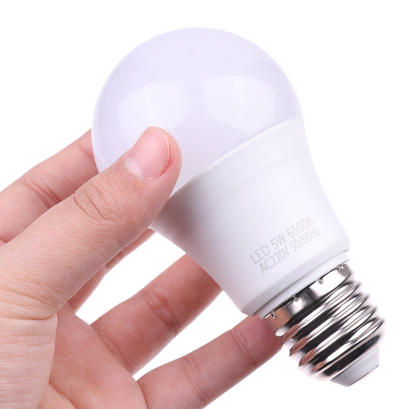 Lámpara con Sensor de movimiento PIR, bombilla LED para dormitorio y baño, luz nocturna, E27, 5W, 9W, 15W