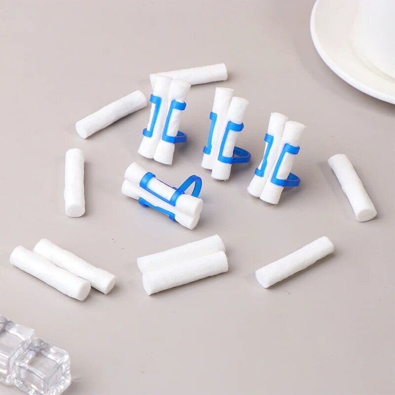 50pcs/Bag 100% Cotton Dental Cotton Roll Dentist Material Teeth Whitening Product Surgical Cotton Rolls High Absorbent