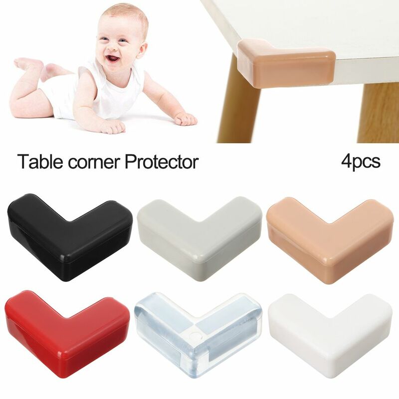 4Pcs Children Kids Security Safety Corner Guards Edge Protection Table Corner Protector Anticollision Strip