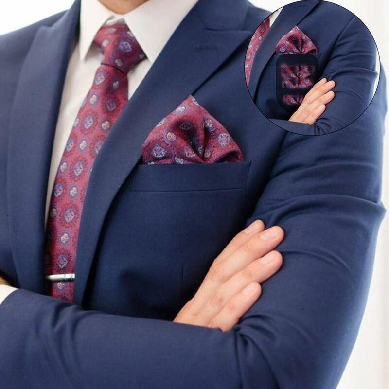 Pocket Square Holder Handkerchief Keeper Organizer Man Prefolded Handkerchiefs For Men Gentlemen Suit Wearing Accessories I9A7