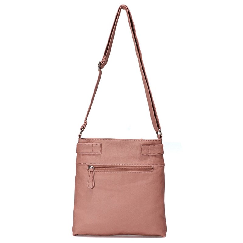 Fashion PU Leather Women Messenger Bag Multifunctional Large Capacity Casual Shoulder Bag Shopping School Bag