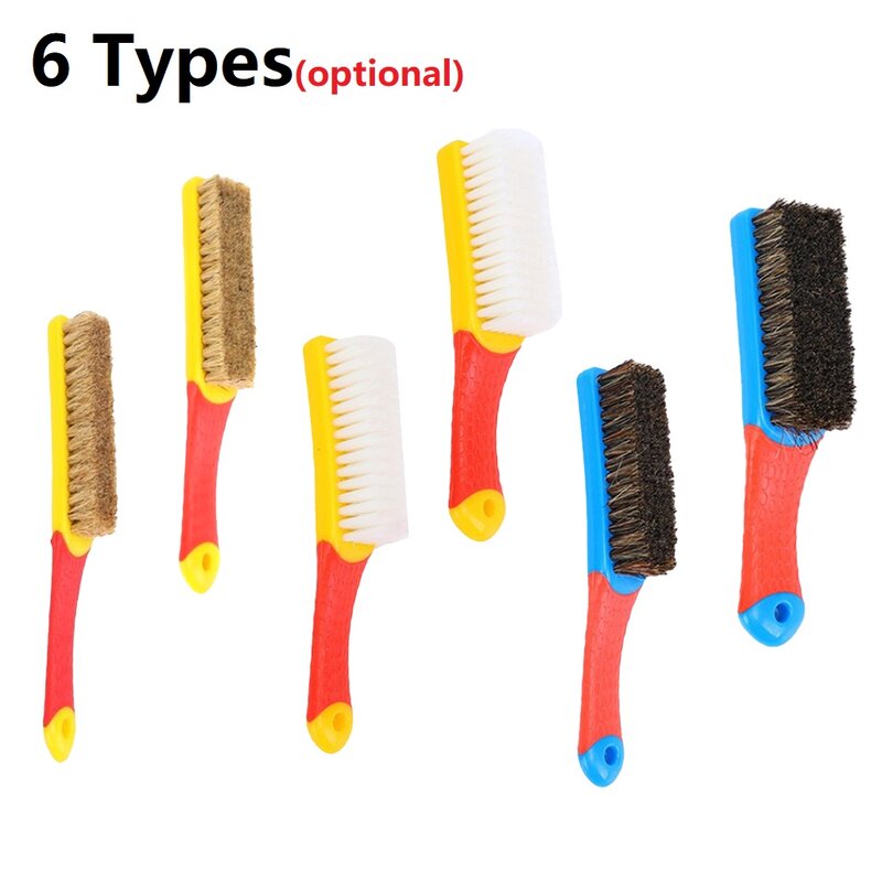 Handle Brush Nylon Bristles Welding Cleaning Tools Car Floor Roof Fabric Shoes Brush Portable Manual Cleaning Tools